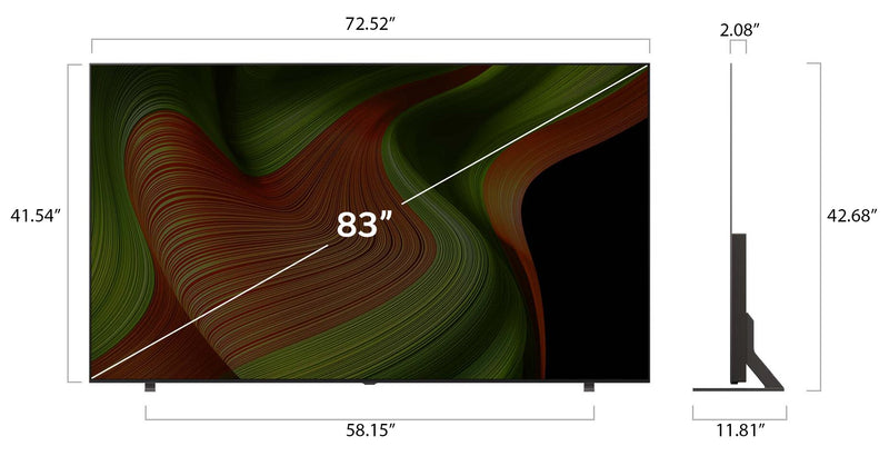 LG 83\" B5 OLED 4K UHD evo AI Smart webOS TV (OLED83B5PUA.ACC) - 2025 Model