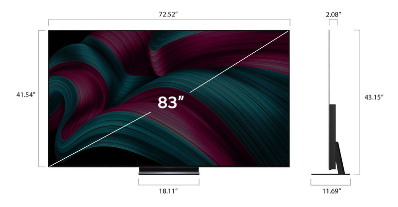 LG 83\" C5 OLED evo AI 4K UHD Smart webOS TV (OLED83C5PUA.ACC) - 2025 Model