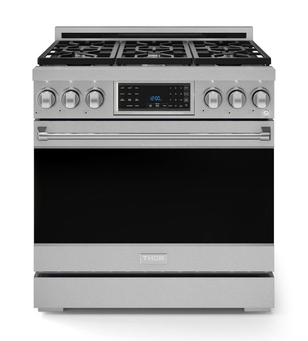 Gordon Ramsay Collection by Thor Kitchen 36\" Freestanding Professional Gas Range with Tilt Panel Touch Control - RSG36