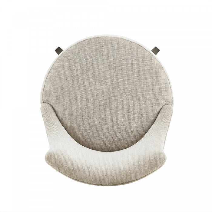 Lucia Modern Chenille Wood Upholstered Barstool in Natural - Set of 3