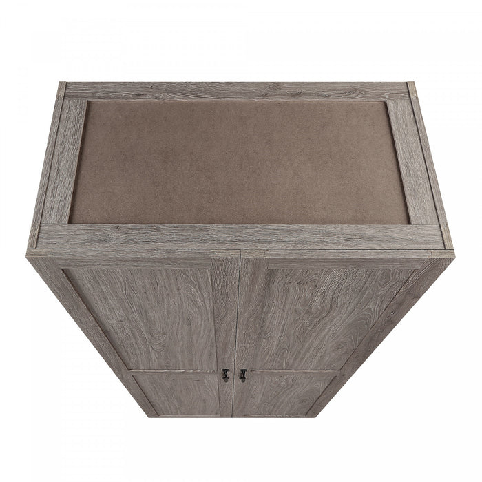 Cornelia Modern 30\" Storage Cabinet in Gray (4-Shelf) - Set of 2 Bookcase