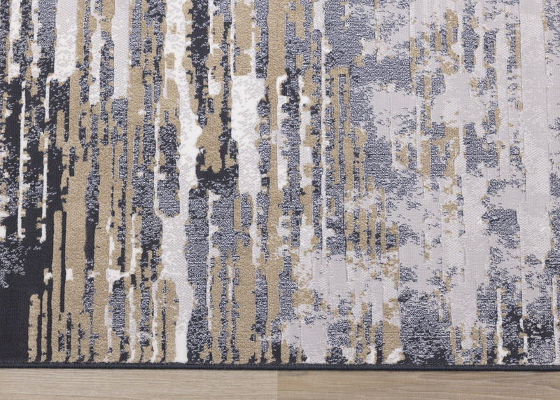 Isabelle Distressed Blue Area Rug - 5'3\" x 7'7\"
