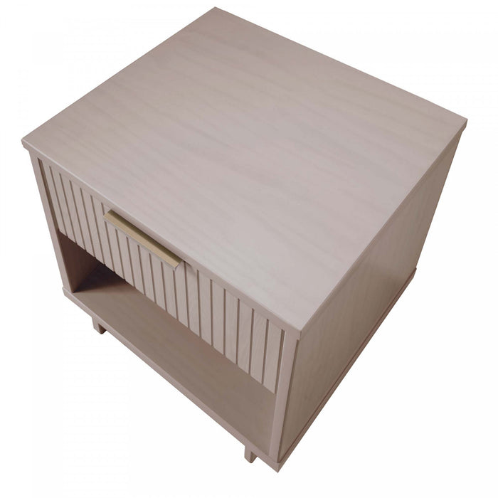 Granville Modern 18\" Nightstand in Light Gray (1-Drawer) - Set of 2