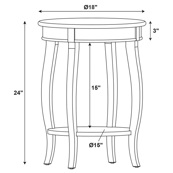 Rainbow Chairside Table - Red