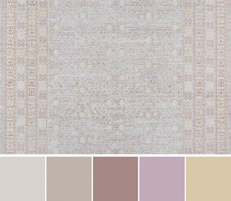 Valeria Traditional 2'7\" x 8'0\" Runner Rug in Grey Indoor Area Rug