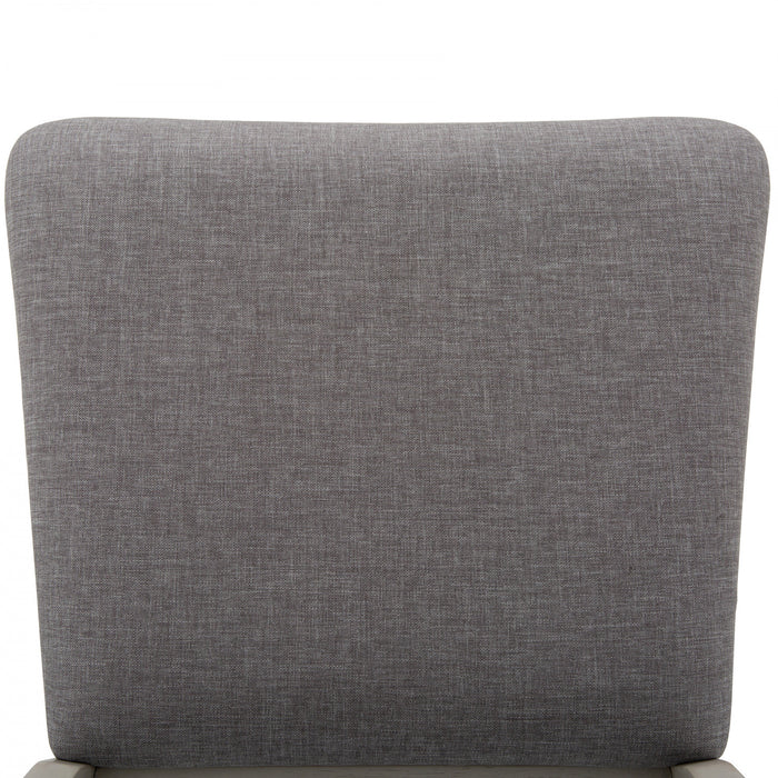 Prescott 5-Piece Round Pedestal Dining Set with Storage Drawer, Grey (Seats 4)