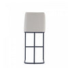 Serena Modern Metal Upholstered Barstool in Light Gray - Set of 2 Bar Stool | Tabouret de bar moderne en metal et tissu Serena, gris clair - Lot de 2