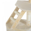 Pawhut 49" Cat Tree With Hammock, Cat Condo Tower With Scratching Post For Indoor Cats, Beige|Pawhut 49 '' Arbre A Chat Tour Chaton Griffoir Griffoir Escalade Centre D'activite Maison De Jeu Meu