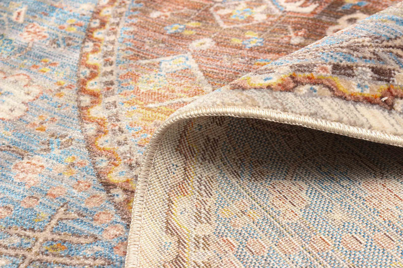 Dulce Traditional 5'0\" x Area Rug in Multi Indoor Area Rug