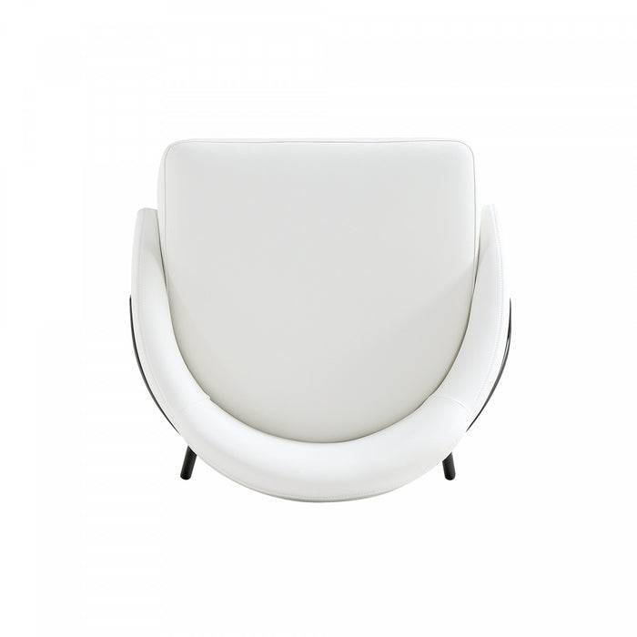 Gracie Modern Metal Upholstered Counter Stool in White and Black - Set of 3