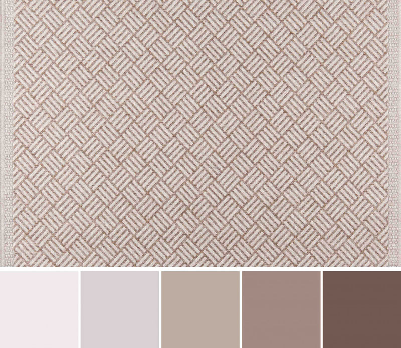 Eve Contemporary 5'0\" x 7'6\" Area Rug in Brown Indoor Area Rug