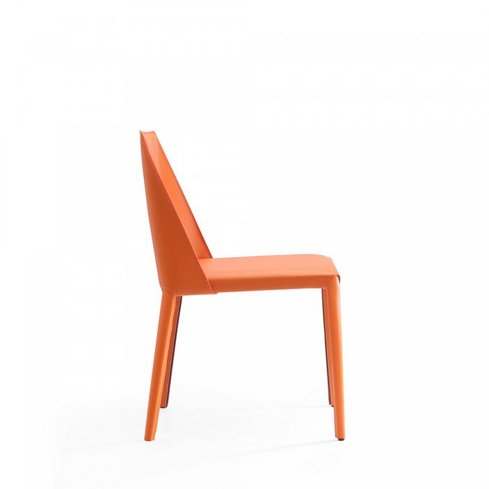 Paris Modern 6-Piece Dining Chair Set in Coral