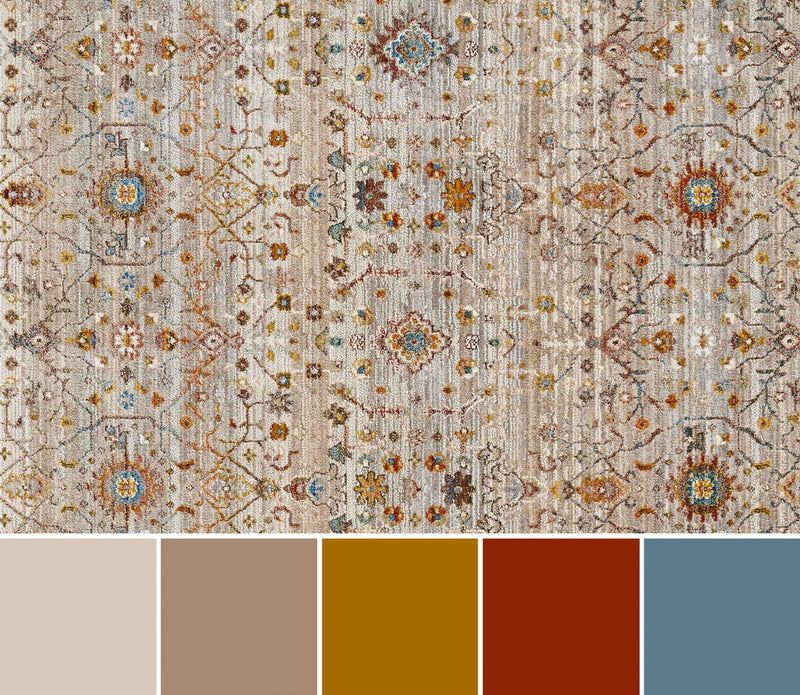 Zaina Traditional 2'6\" x 8'0\" Runner Rug in Grey Indoor Area Rug