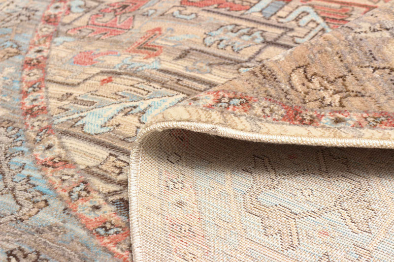 Bettina Traditional 5'0\" x Area Rug in Multi Indoor Area Rug