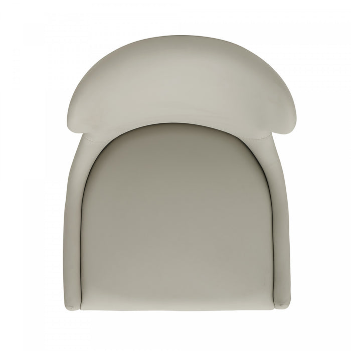 Blair Modern Wood Upholstered Counter Stool in Stone