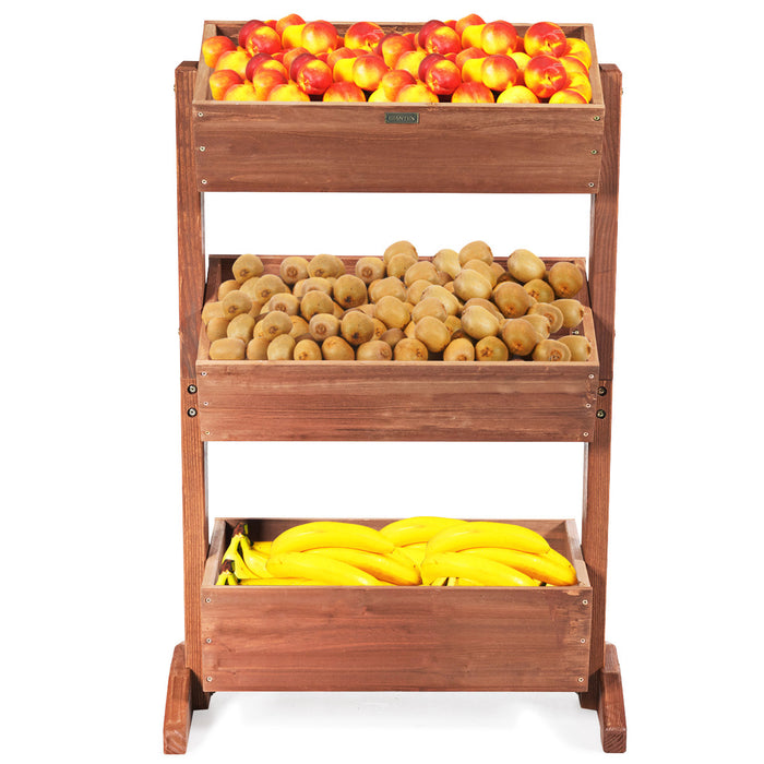 Costway 3-tier Raised Garden Bed Vertical Freestanding Elevated Planter Patio Balcony