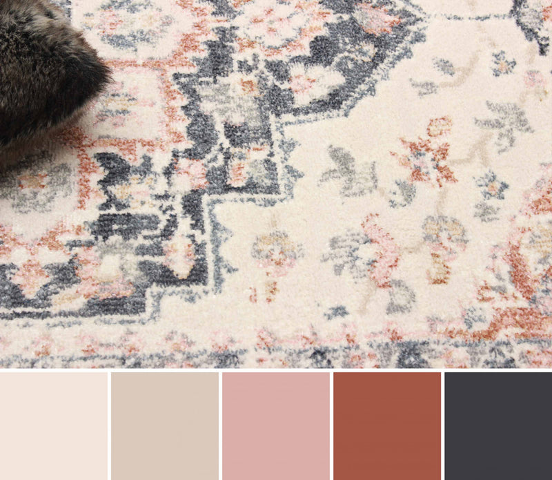 Heriza Ivory Area Rug - 8'0\" X 10'0\"  