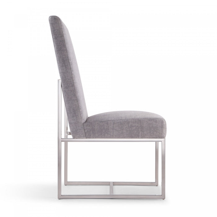 Element Modern 8-Piece Dining Chair Set in Gray