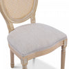 Ethan Solid Wood Rubberwood Dining Chair Set of 2 Pieces with Upholstered Seat,Beige | Ethan lot de 2 chaises de salle a manger en bois massif (hevea) avec assise rembourree, beige