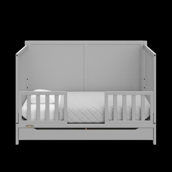 Graco Melrose 5-in-1 Convertible Crib with Drawer - Pebble Gray