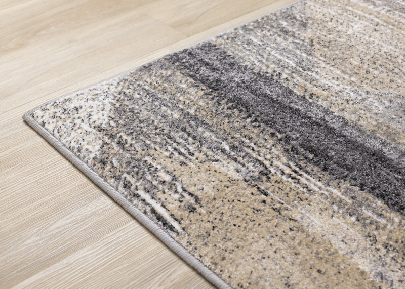 Dayton Grey Beige White Distressed Diamond Pattern Rug, 5'3\" x 7'7\" Indoor Area Rug