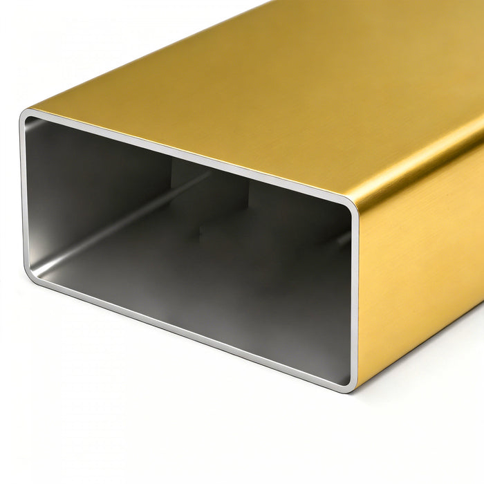 Olivia 39.37\" Rectangular Glass Coffee Table with Stylish Metal Legs,Gold