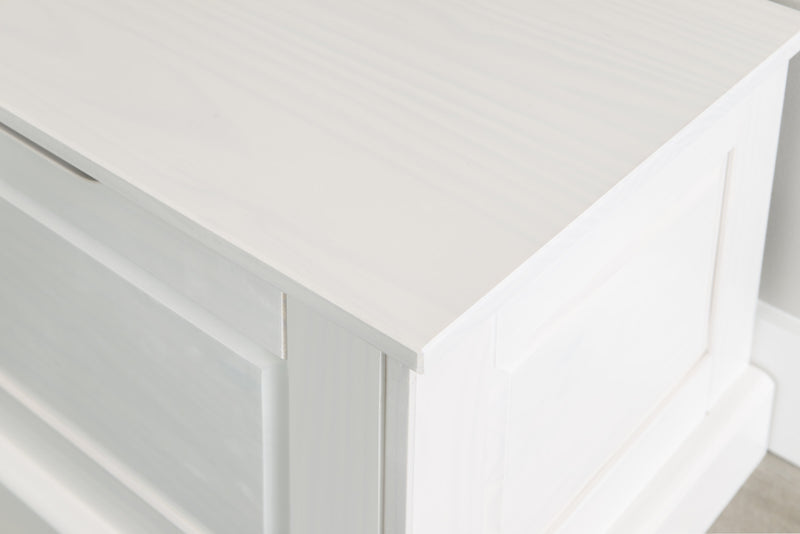 Tobin Backless Corner Nook Dining Bench - White