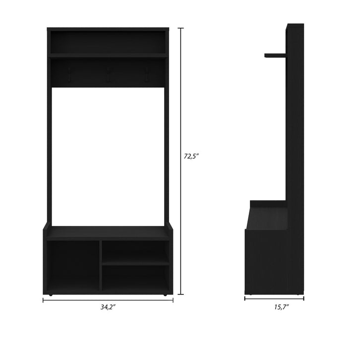 Porto Entryway Hall Tree Coat Rack