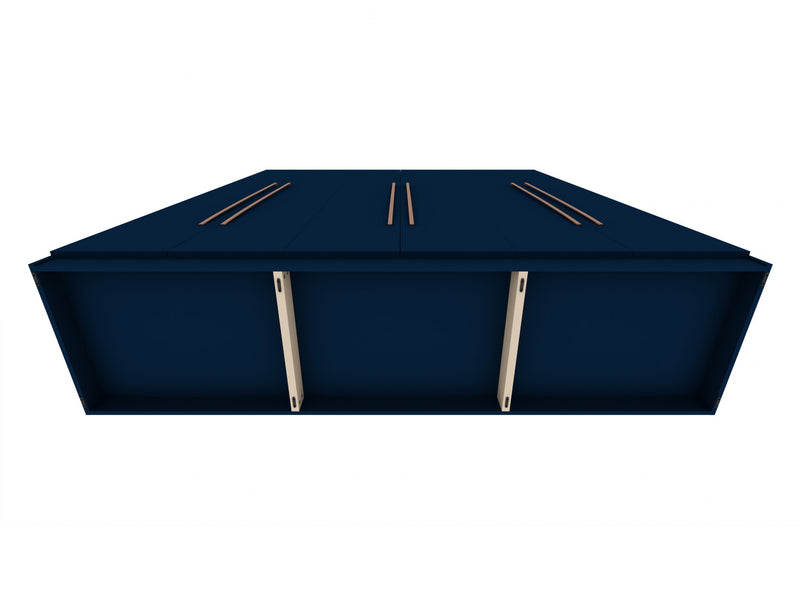 Gramercy Contemporary Modern 82\" Wardrobe Closet in Midnight Blue