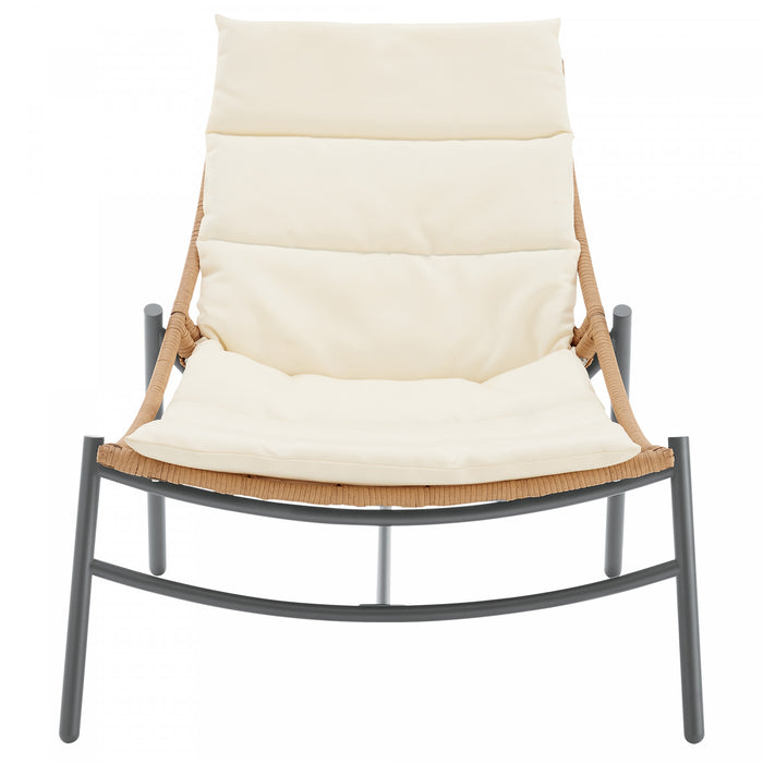 Sunset Modern 3-Piece Conversation Set in Cream