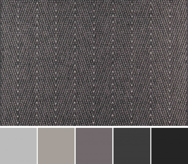 Raven Contemporary 6'7\" x 9'6\" Area Rug in Grey Indoor Area Rug