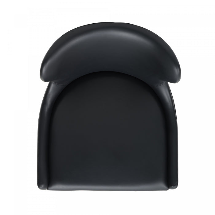 Blair Modern Wood Upholstered Counter Stool in Black - Set of 3 Bar Stool