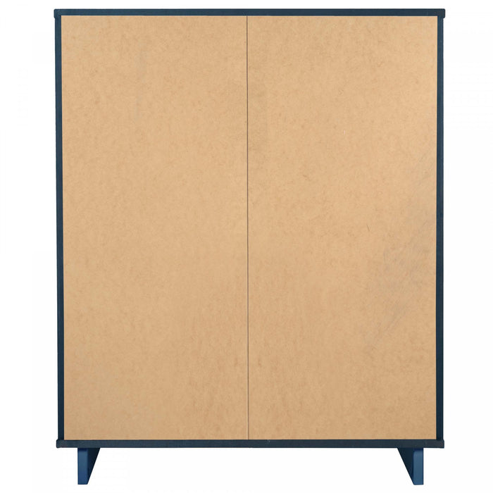 Granville Modern 38\" Chest in Midnight Blue (5-Drawer)