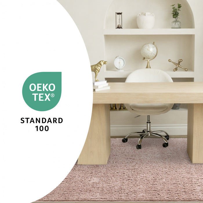 Taylor Pink Comfort Shag Rug, 5'3\" x 7'7\" Indoor Area Rug
