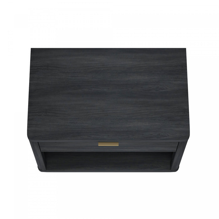Evelyn Modern 32\" Nightstand in Charcoal Gray (1-Drawer)