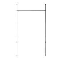 Umbra Anywhere Matte Black Expandable Curtain Rod and Room Divider - 36