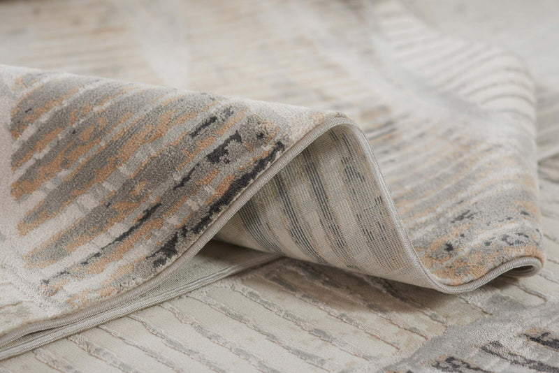 Briar Contemporary 8'11\" x 12'6\" Area Rug in Grey Indoor Area Rug