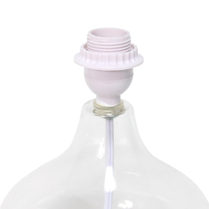 Ryley Glass Raindrop Table Lamp, Clear, 13.75\"H