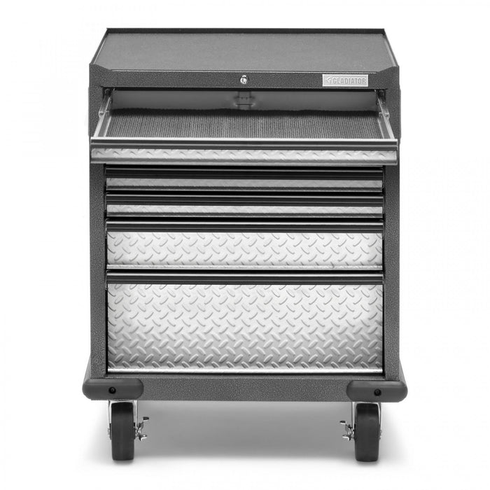 Gladiator Premier 7-Drawer Modular Tool Storage Cabinet - Silver Tread