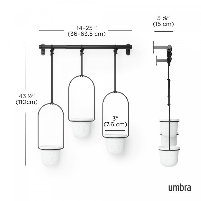 Umbra Triflora Hanging Planter - White