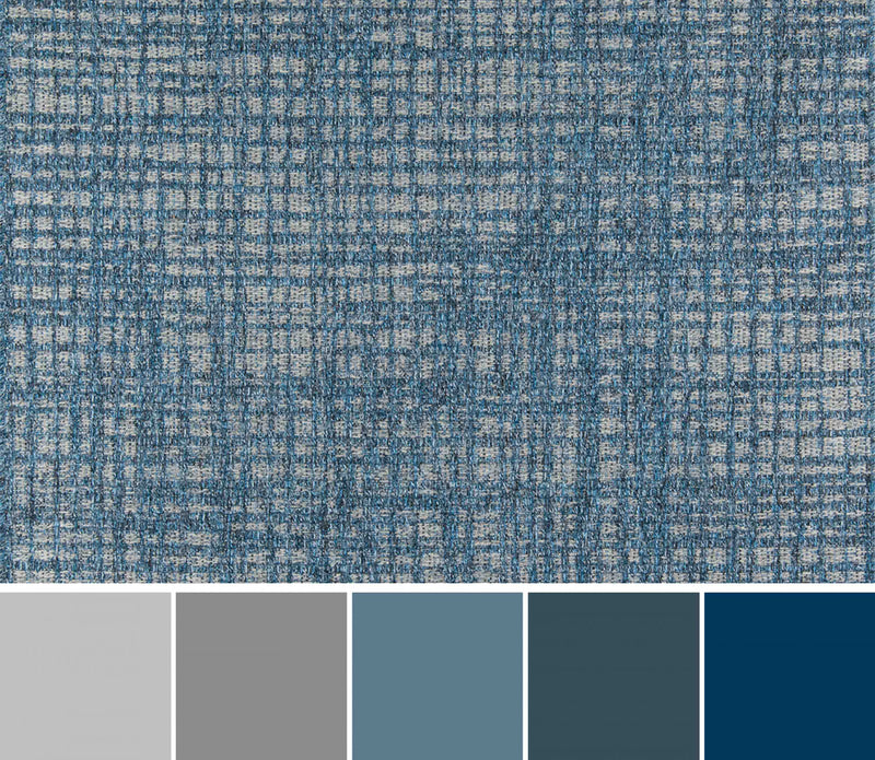 Nayah Contemporary 2'0\" x 6'0\" Runner Rug in Blue Indoor Area Rug