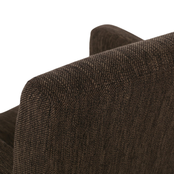 Gabrielle 26\" Seat Height Counter Stool With Upholstered Fabric And Solid Wood Legs,brown