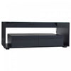 Emily Coffee Table with LED Lights and Open Storage,Black | Emily table basse avec eclairage LED et rangement ouvert, noir