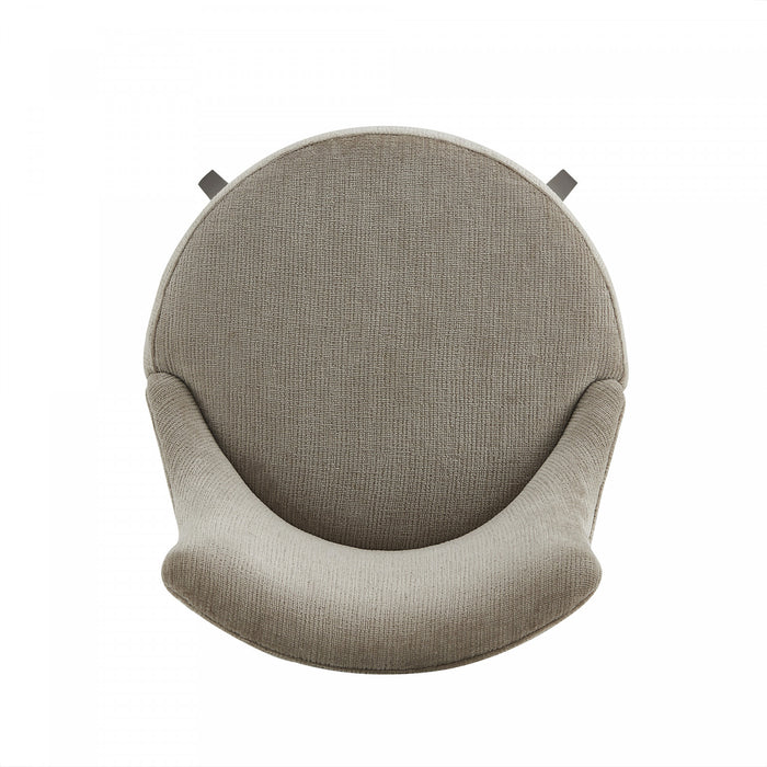 Lucia Modern Chenille Wood Upholstered Barstool in Taupe - Set of 3