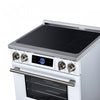 Forno Maximus 30 Inch Induction Range, White, 4.32 cu.ft. - FFSIN0968-30WHT Electric Range | Cuisiniere a induction Forno Maximus 30 pouces, blanc, 4,32 pi³ - FFSIN0968-30WHT