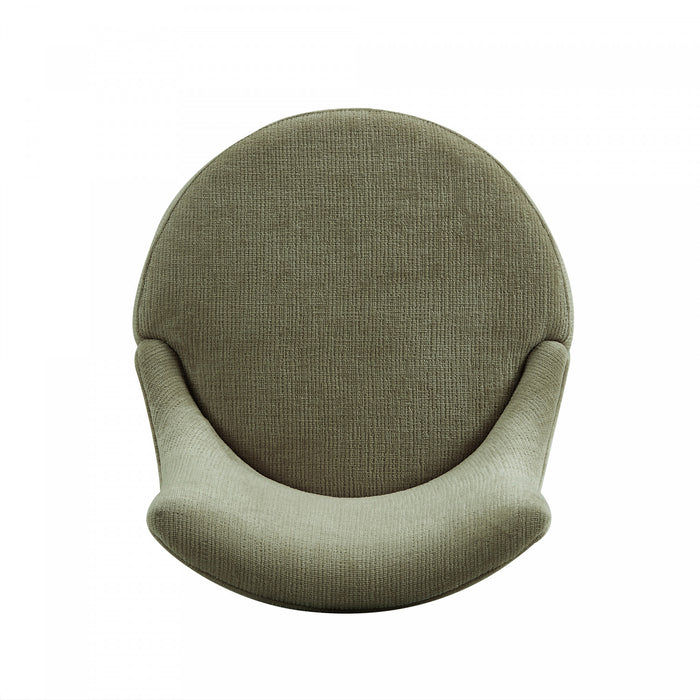 Lucia Modern Wood Chenille Counter Stool in Leaf Green Armoire