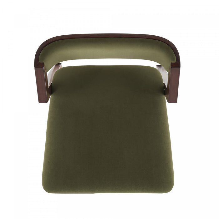 Patricia Modern Wood Upholstered Barstool in Turtle Green - Set of 3