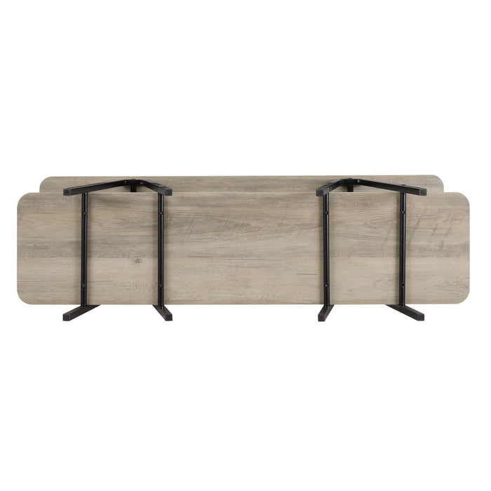 Celine Contemporary Modern 47\" Console Table in Rustic Gray