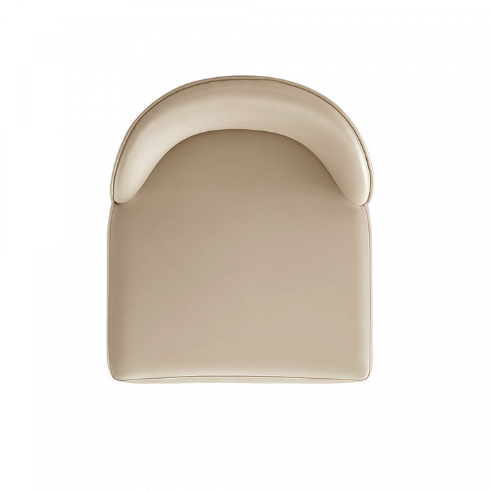 Hillman Modern Wood Upholstered Dining Chair in Sand - Set of 2