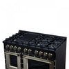 Forno Ambassador 48" Dual Fuel Range, Black, 8 Sealed Burners, 6.7 Cu.Ft. Ovens - FFSGS6199-48CPBLK | Cuisiniere double combustible Ambassador de 48 po, noir, 8 bruleurs scelles, 6,7 pi³ – FFSGS6199-48CPBLK